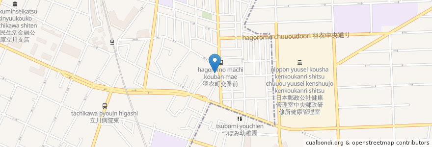 Mapa de ubicacion de 三井のリパーク en Japonya, 東京都, 国立市.