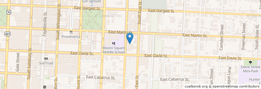 Mapa de ubicacion de Smith Temple Church Annex en États-Unis D'Amérique, Caroline Du Nord, Wake County, Raleigh.