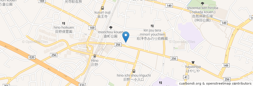 Mapa de ubicacion de 三井のリパーク en Japonya, 東京都, 日野市.