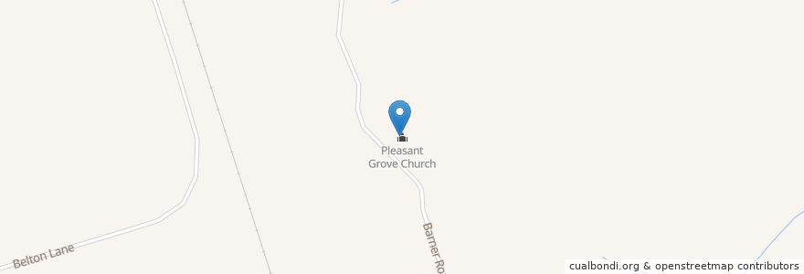 Mapa de ubicacion de Pleasant Grove Church en États-Unis D'Amérique, Mississippi, Copiah County.