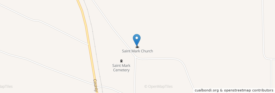 Mapa de ubicacion de Saint Mark Church en Estados Unidos Da América, Mississippi, Leflore County.