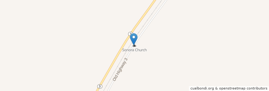 Mapa de ubicacion de Sonora Church en États-Unis D'Amérique, Mississippi, Yazoo County.