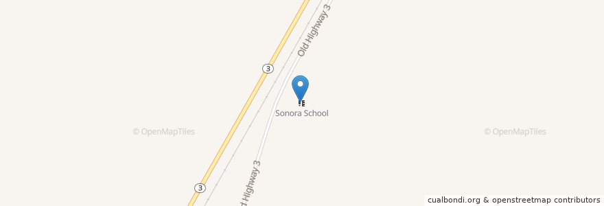 Mapa de ubicacion de Sonora School en United States, Mississippi, Yazoo County.