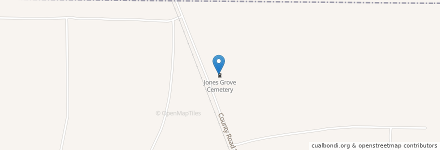 Mapa de ubicacion de Jones Grove Cemetery en Vereinigte Staaten Von Amerika, Mississippi, Leflore County.