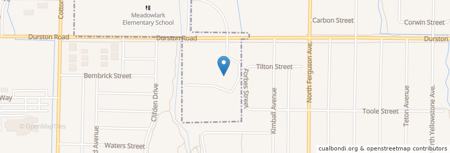 Mapa de ubicacion de Heritage Christian School en アメリカ合衆国, モンタナ州, Gallatin County, Bozeman.