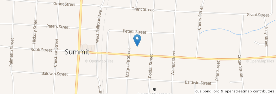 Mapa de ubicacion de Summit United Methodist Church en United States, Mississippi, Pike County, Summit.