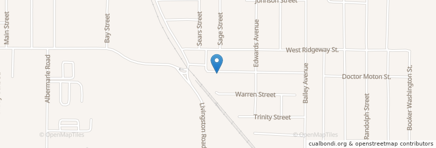 Mapa de ubicacion de Easter Temple Church of God in Christ en アメリカ合衆国, ミシシッピ州, Hinds County, Jackson.