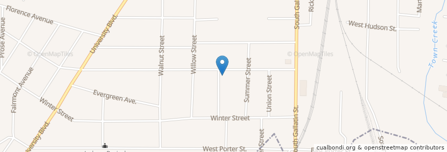 Mapa de ubicacion de Griffith Memorial Baptist Church en Estados Unidos De América, Misisipi, Hinds County, Jackson.