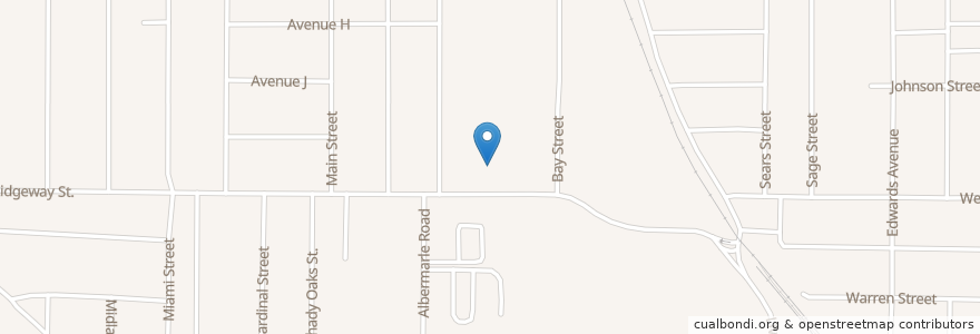 Mapa de ubicacion de Saint Peter Missionary Baptist Church en États-Unis D'Amérique, Mississippi, Hinds County, Jackson.