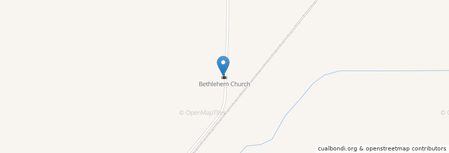 Mapa de ubicacion de Bethlehem Church en États-Unis D'Amérique, Mississippi, Desoto County.