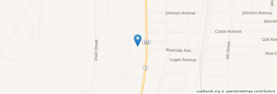 Mapa de ubicacion de Southside School en United States, Mississippi, Quitman County.
