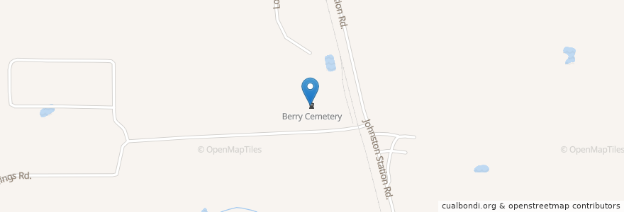 Mapa de ubicacion de Berry Cemetery en United States, Mississippi, Pike County.