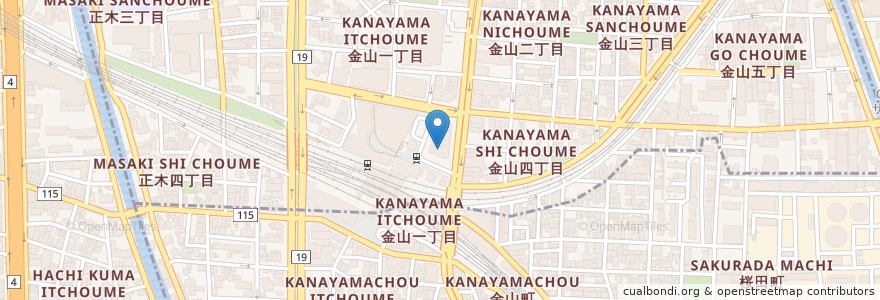 Mapa de ubicacion de わきたクリニック en ژاپن, 愛知県, 名古屋市.