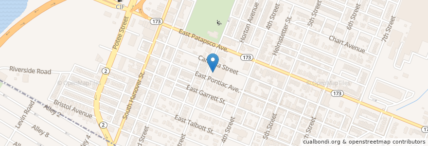 Mapa de ubicacion de Maree Garnett Farring Elementary School en Amerika Syarikat, Maryland, Baltimore.