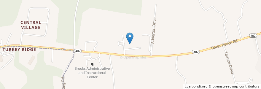 Mapa de ubicacion de Calvert Elementary School en Amerika Syarikat, Maryland, Calvert County.