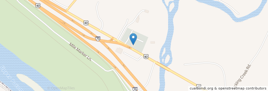 Mapa de ubicacion de Parkhead United Methodist Church en United States, Maryland, Washington County.