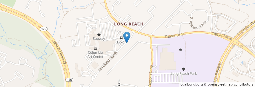 Mapa de ubicacion de Long Reach Church of God Christian School en Estados Unidos Da América, Maryland, Howard County.