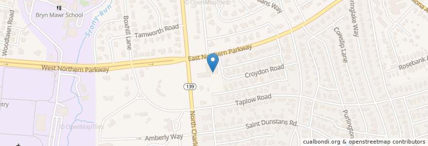 Mapa de ubicacion de Grace United Methodist Preschool en ایالات متحده آمریکا, مریلند, Baltimore.