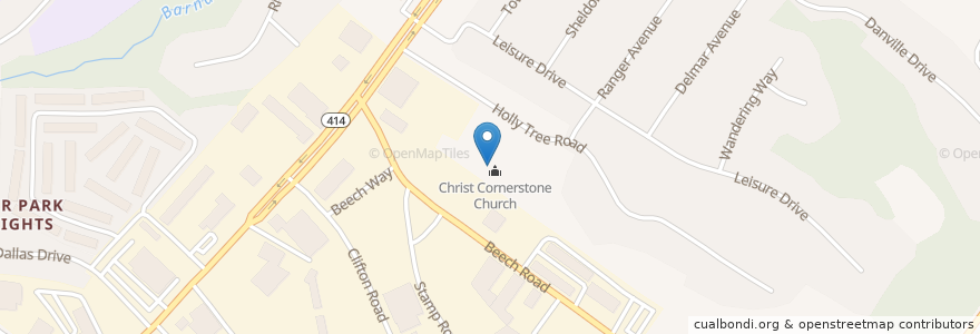 Mapa de ubicacion de Cornerstone New Life Ministries en Amerika Syarikat, Maryland, Prince George's County, Marlow Heights.
