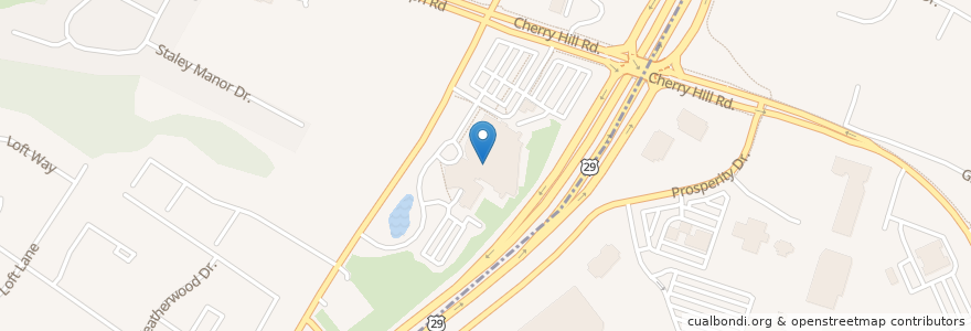 Mapa de ubicacion de Seventh Day Adventist Headquarters en 미국, 메릴랜드, Calverton, Montgomery County.