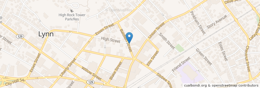 Mapa de ubicacion de Cobbet Junior High School en 美利坚合众国/美利堅合眾國, 马萨诸塞州 / 麻薩諸塞州 / 麻省, Essex County, Lynn.