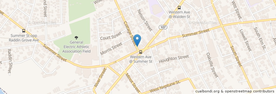 Mapa de ubicacion de Saint Michaels School en Amerika Birleşik Devletleri, Massachusetts, Essex County, Lynn.