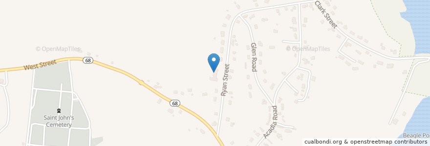 Mapa de ubicacion de Bethany Church en 미국, 매사추세츠, Worcester County, Gardner.