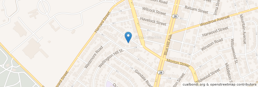 Mapa de ubicacion de Mount Sinai Baptist Church en 美利坚合众国/美利堅合眾國, 马萨诸塞州 / 麻薩諸塞州 / 麻省, Suffolk County, 波士顿 / 波士頓.
