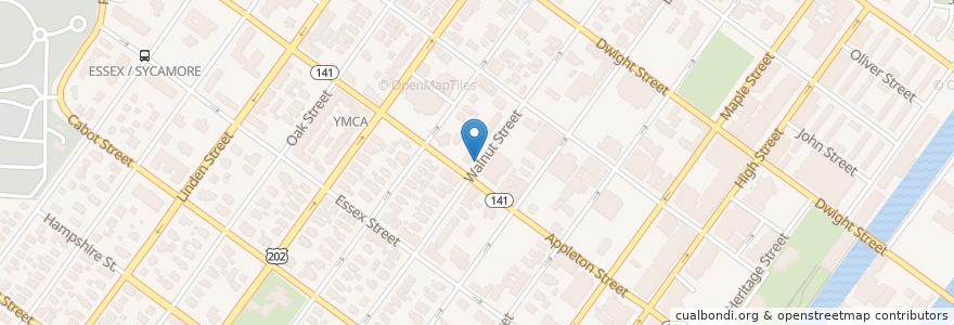 Mapa de ubicacion de Church of God en ایالات متحده آمریکا, ماساچوست, Hampden County, Holyoke.