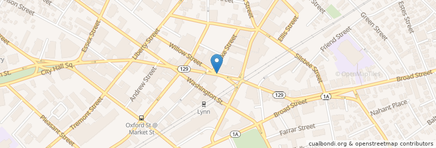 Mapa de ubicacion de Good Samaritan Church en Verenigde Staten, Massachusetts, Essex County, Lynn.