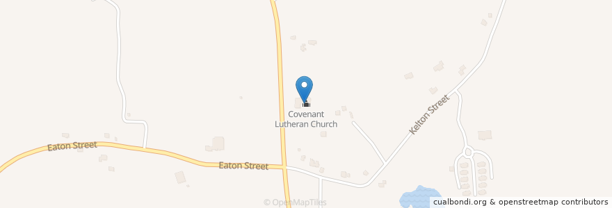 Mapa de ubicacion de Covenant Lutheran Church en 미국, 매사추세츠, Worcester County, Gardner.