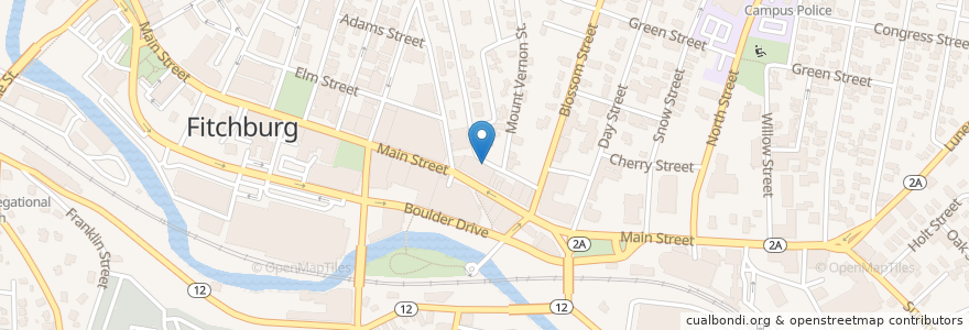 Mapa de ubicacion de Medugorje in America Church en Amerika Syarikat, Massachusetts, Worcester County, Fitchburg.