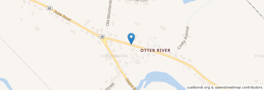 Mapa de ubicacion de Saint Martins Church en Vereinigte Staaten Von Amerika, Massachusetts, Worcester County, Templeton.