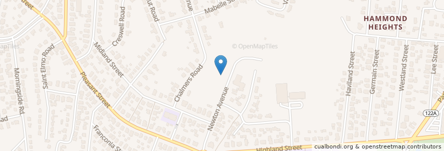 Mapa de ubicacion de Tifereth Israel Synagogue en 美利坚合众国/美利堅合眾國, 马萨诸塞州 / 麻薩諸塞州 / 麻省, Worcester County, Worcester.