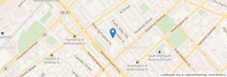 Mapa de ubicacion de Joseph Hurley School en États-Unis D'Amérique, Massachusetts, Suffolk County, Boston.