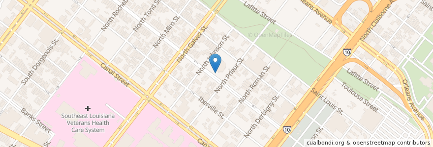 Mapa de ubicacion de McDonogh Number 37 School en Amerika Syarikat, Louisiana, Orleans Parish, New Orleans.