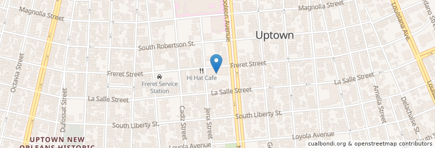 Mapa de ubicacion de Sojourner Truth Academy Charter School en United States, Louisiana, Orleans Parish, New Orleans.