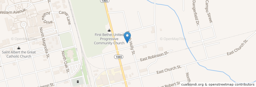 Mapa de ubicacion de Greater Saint African Methodist Episcopal Church en 美利坚合众国/美利堅合眾國, 路易斯安那州, Tangipahoa Parish, Hammond.