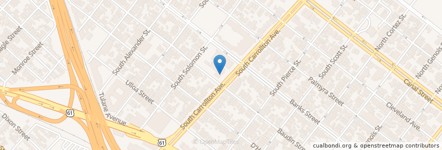 Mapa de ubicacion de A D Crossman Esperanza Charter School en United States, Louisiana, Orleans Parish, New Orleans.