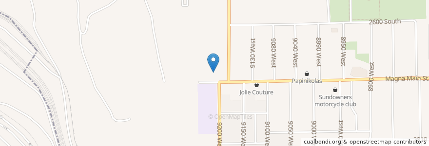 Mapa de ubicacion de Magna Senior Center en Stati Uniti D'America, Utah, Salt Lake County.