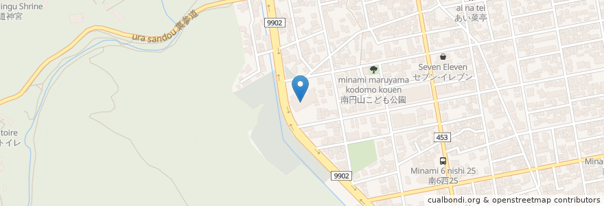 Mapa de ubicacion de 龍興寺 en Japonya, 北海道, 石狩振興局, 札幌市, 中央区.