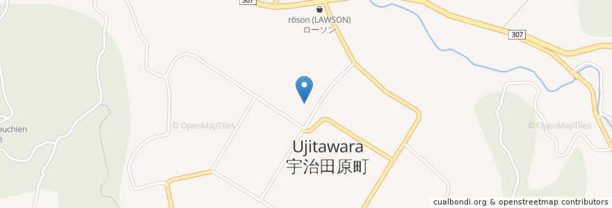 Mapa de ubicacion de 宇治田原町 en Japon, Préfecture De Kyoto, 綴喜郡, 宇治田原町.