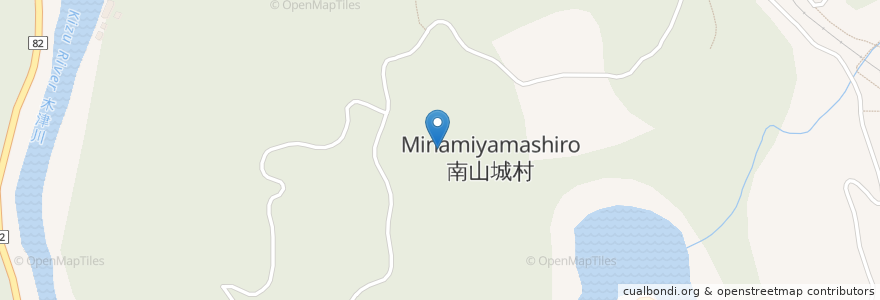 Mapa de ubicacion de 南山城村 en Jepun, 京都府, 相楽郡, 南山城村.
