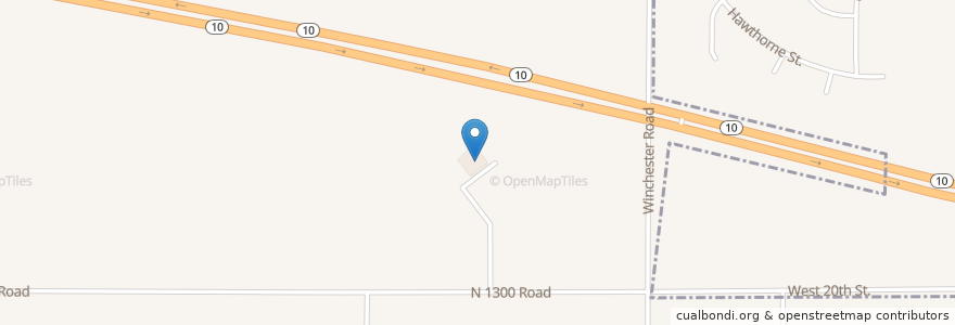 Mapa de ubicacion de Eudora United Methodist Church en United States, Kansas, Douglas County.