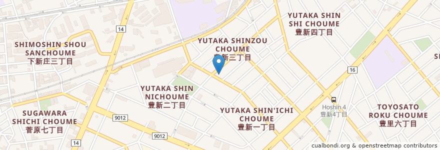 Mapa de ubicacion de 東淀川区 en Japão, 大阪府, 大阪市, 東淀川区.