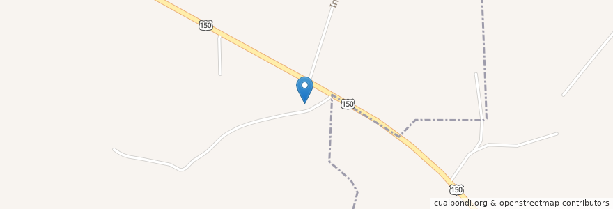 Mapa de ubicacion de Newberry Church en United States, Indiana, Orange County.