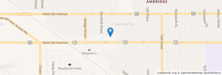 Mapa de ubicacion de Fifth Avenue United Methodist Church en Verenigde Staten, Indiana, Lake County, Gary.