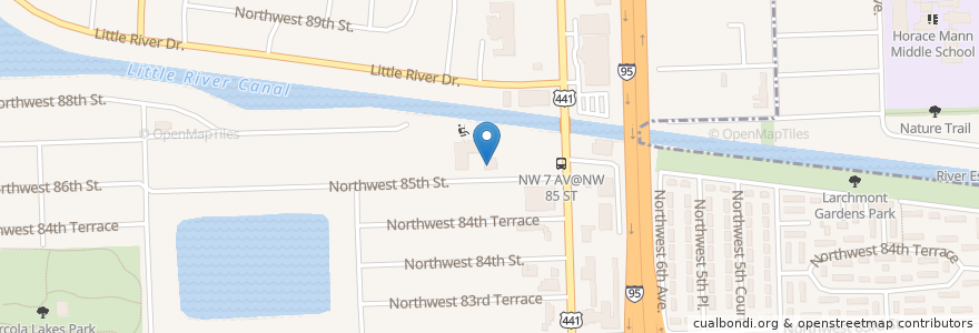 Mapa de ubicacion de Calvary Church en United States, Florida, Miami-Dade County.