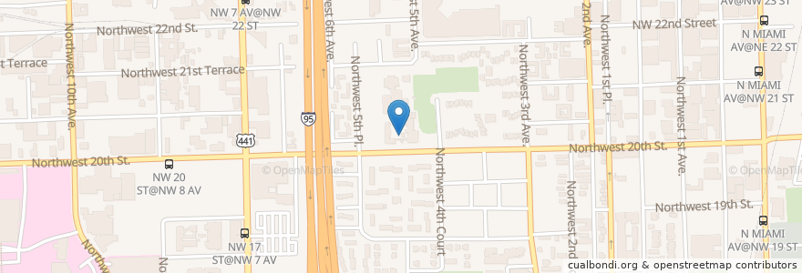 Mapa de ubicacion de Dunbar School en Amerika Syarikat, Florida, Miami-Dade County, Miami.