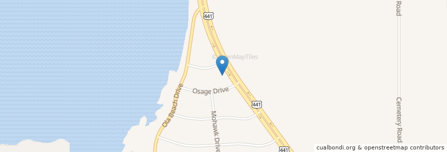 Mapa de ubicacion de Lake Ola Chapel en 미국, 플로리다주, Orange County.